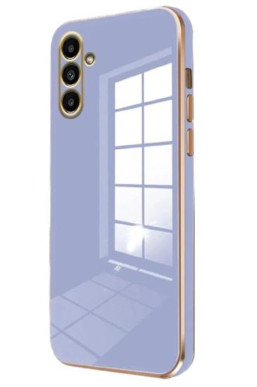 Mey İthalat®  Samsung Galaxy A35 5G Kılıf Volet Silikon - Mavi