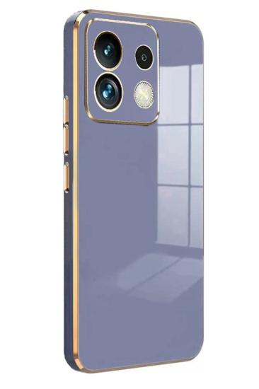 Mey İthalat®   Poco M6 Pro 4G Kılıf Volet Silikon - Mavi