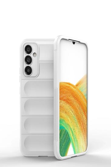 Mey İthalat®  Samsung Galaxy A15 4G Kılıf Optimum Silikon - Krem