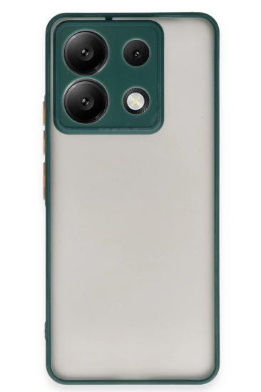 Mey İthalat®   Redmi Note 13 Pro 5G Kılıf Montreal Silikon Kapak - Yeşil