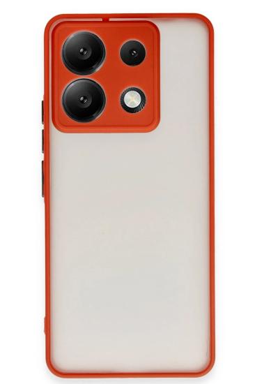 Mey İthalat®   Redmi Note 13 Pro 5G Kılıf Montreal Silikon Kapak - Kırmızı