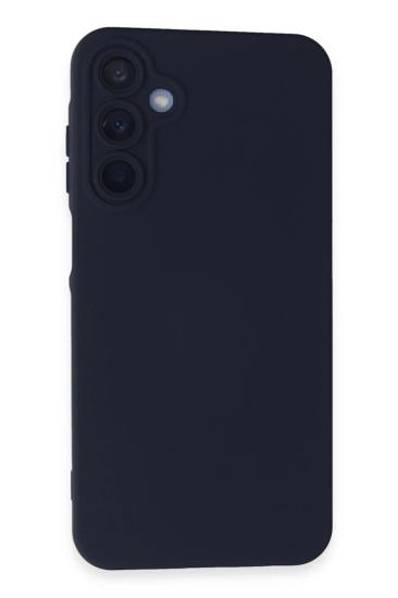 Mey İthalat®  Samsung Galaxy A15 4G Kılıf Nano içi Kadife Silikon - Lacivert