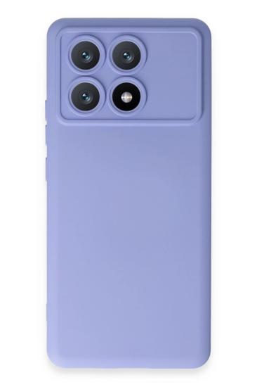 Mey İthalat®   Poco X6 Pro Kılıf Nano içi Kadife Silikon - Lila