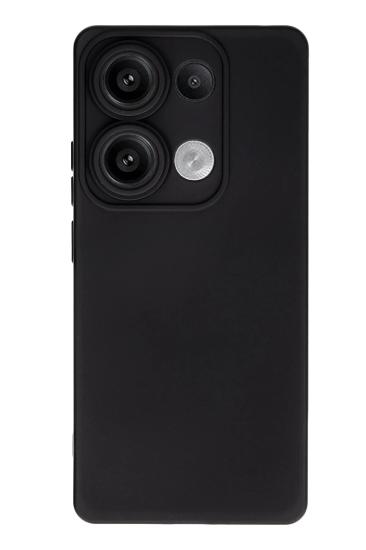 Mey İthalat®   Redmi Note 13 4G Kılıf Nano içi Kadife Silikon - Siyah