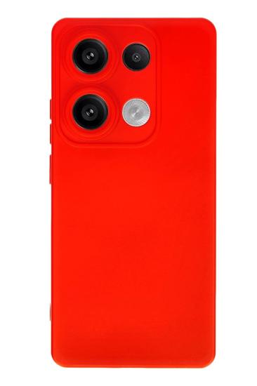 Mey İthalat®   Redmi Note 13 Pro 4G Kılıf Nano içi Kadife Silikon - Kırmızı