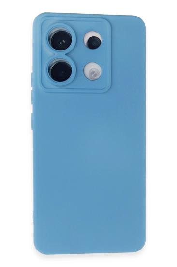 Mey İthalat®   Redmi Note 13 Pro 5G Kılıf Nano içi Kadife Silikon - Mavi