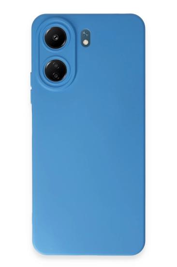 Mey İthalat®   Redmi 13C Kılıf Nano içi Kadife Silikon - Mavi