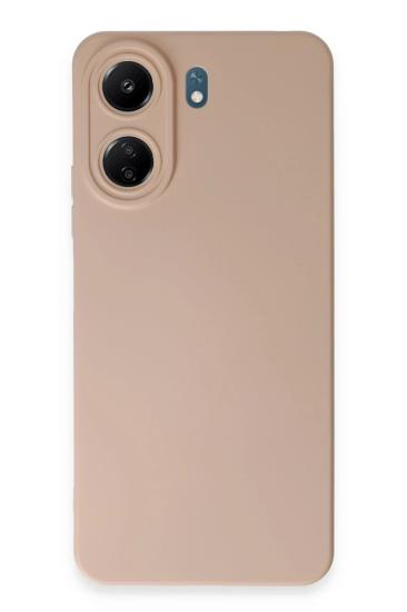 Mey İthalat®   Redmi 13C Kılıf Nano içi Kadife Silikon - Pudra