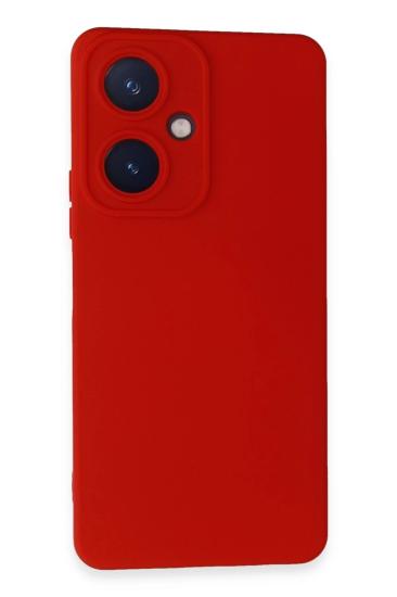 Mey İthalat®  Vivo Y27 Kılıf Nano içi Kadife Silikon - Kırmızı