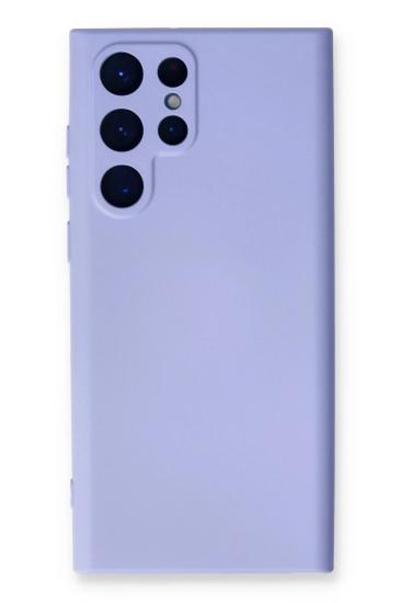 Mey İthalat®  Samsung Galaxy S24 Ultra Kılıf Nano içi Kadife Silikon - Lila