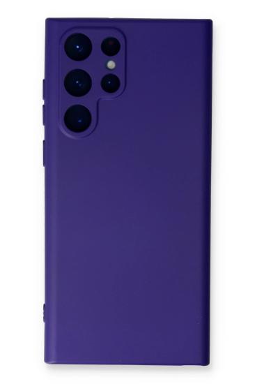 Mey İthalat®  Samsung Galaxy S24 Ultra Kılıf Nano içi Kadife Silikon - Mor