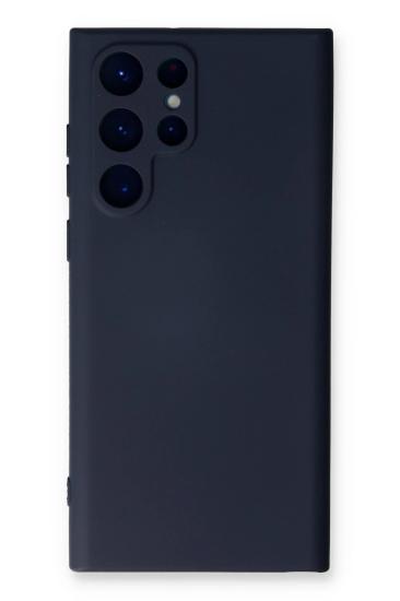 Mey İthalat®  Samsung Galaxy S24 Ultra Kılıf Nano içi Kadife Silikon - Lacivert