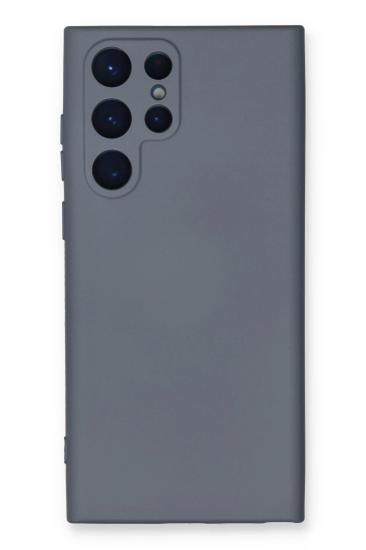 Mey İthalat®  Samsung Galaxy S24 Ultra Kılıf Nano içi Kadife Silikon - Gri