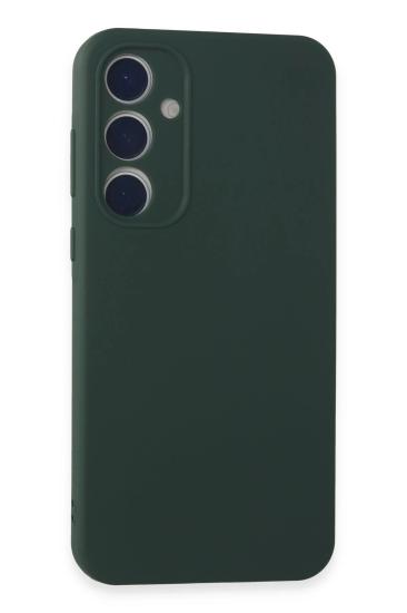 Mey İthalat®  Samsung Galaxy A15 4G Kılıf First Silikon - Koyu Yeşil