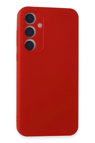 Mey İthalat®  Samsung Galaxy A35 5G Kılıf First Silikon - Kırmızı