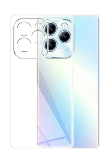 Mey İthalat®  İnfinix Hot 40i Kılıf Lüx Şeffaf Silikon