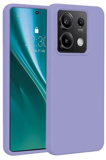 Mey İthalat®   Redmi Note 13 4G Kılıf First Silikon - Lila