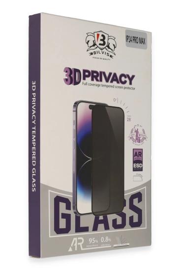 Mey İthalat®  iPhone 14 Bilvis 3D Hayalet Cam Ekran Koruyucu
