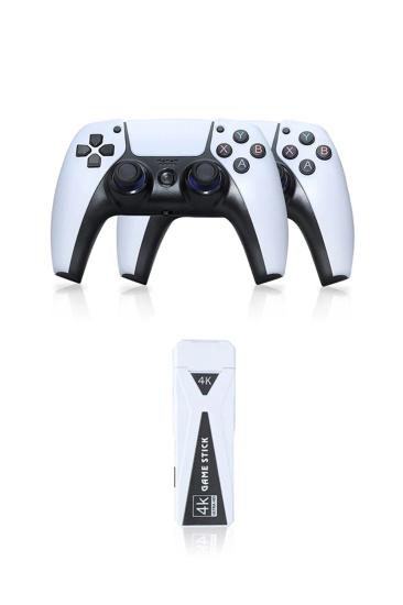 Mey İthalat®  Y5 64GB Android Dual Pad 4K Game Stick - Beyaz