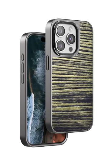 Mey İthalat®  iPhone 14 Pro Wave Kapak - Koyu Kahve