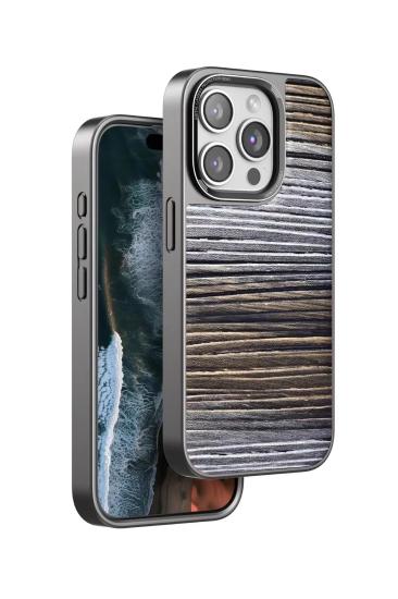 Mey İthalat®  iPhone 15 Pro Wave Kapak - Sarı