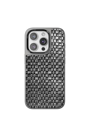 Mey İthalat®  iPhone 15 Pro Max Brand Kapak - Gümüş