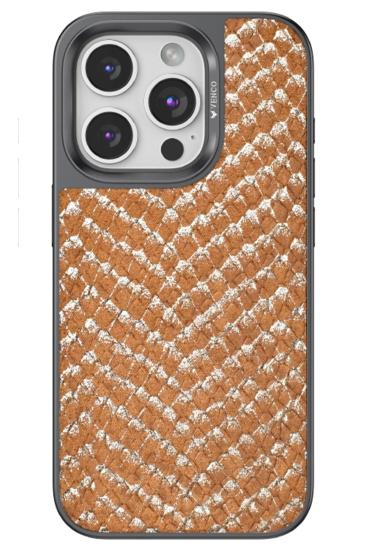 Mey İthalat®  iPhone 15 Pro Viper Kapak - Kahverengi