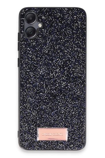 Mey İthalat®  Samsung Galaxy A05 Bright Simli Kapak - Siyah
