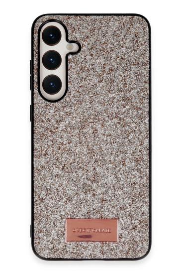 Mey İthalat®  Samsung Galaxy A25 5G Bright Simli Kapak - Gold
