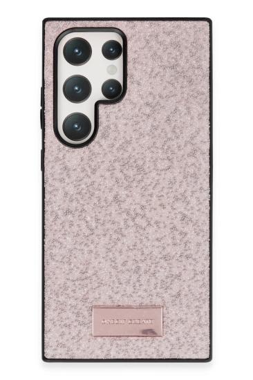 Mey İthalat®  Samsung Galaxy S23 Ultra Bright Simli Kapak - Pembe