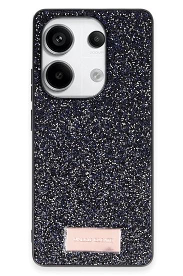 Mey İthalat®   Redmi Note 13 Pro 4G Bright Simli Kapak - Siyah