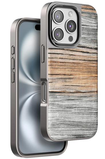 Mey İthalat®  iPhone 16 Pro Max Wave Kapak - Sarı