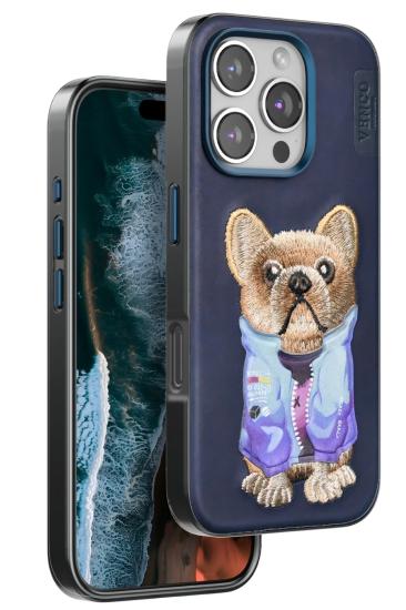 Mey İthalat®  iPhone 16 Pro Max Cute Desenli Kapak - Lacivert