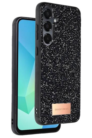 Mey İthalat®  Samsung Galaxy A26 Bright Simli Kapak - Siyah