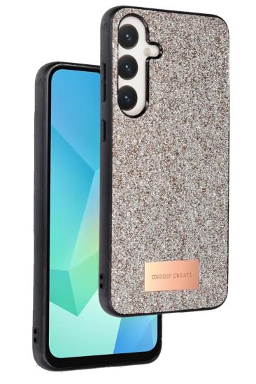 Mey İthalat®  Samsung Galaxy A26 Bright Simli Kapak - Gold