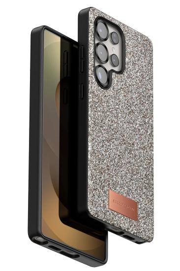 Mey İthalat®  Samsung Galaxy S25 Ultra Bright Simli Kapak - Gold