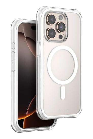 Mey İthalat®   iPhone 15 Pro Max Hulk Magsafe Kapak - Beyaz