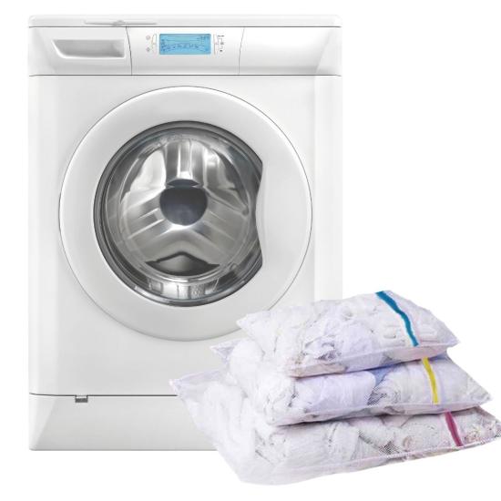 BUFFER® 3 Adet Çamaşır Yıkama Filesi Renkli Fermuarlı 3 Boy