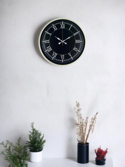 36 Cm Krem Dekoratif Duvar Saati