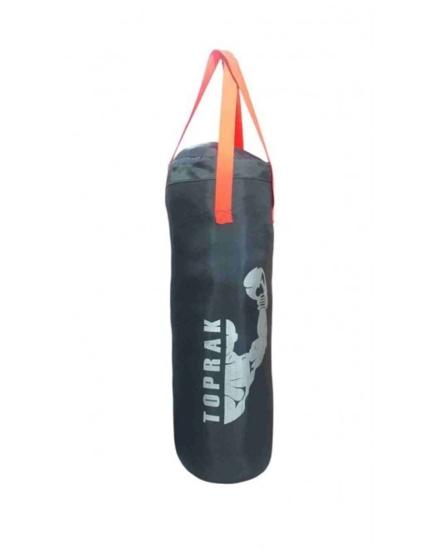 Boks Torbası Eldiven Ve Karabina Hediyeli İçi Dolu 50x20 Cm Füme