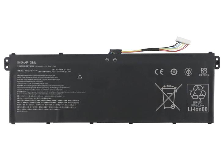 RETRO Acer Aspire AP19B5L 4-Cell Notebook Bataryası (52Wh)