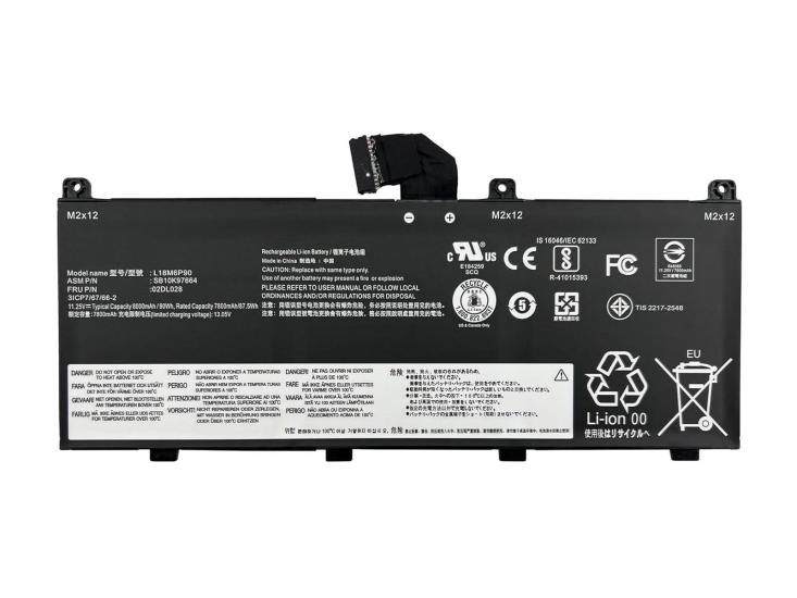 RETRO Lenovo ThinkPad P53, L18M6P90 Notebook Bataryası