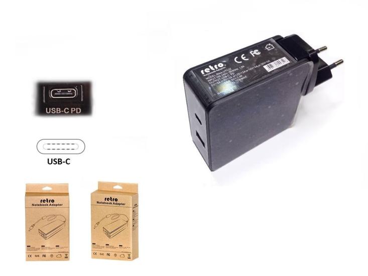 Sylar RETRO 60W USB-C PD + 12W USB 2-in-1 Adaptör RNA-UTC72