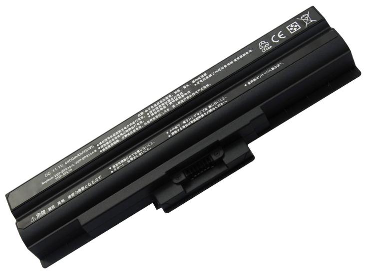 RETRO Sony Vaio VGP-BPS13, VGP-BPS21 Notebook Bataryası - Siyah - 6 Cell