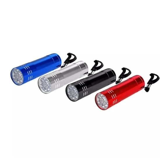 9 Ledli Mini Metal El Feneri 24’lü Paket - Kompakt Alüminyum Gövdeli Işıldak Seti