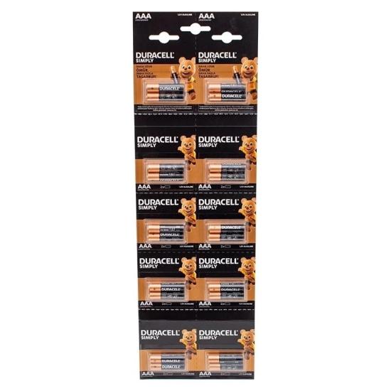 Duracell 1.5V İnce AAA 20’li Pil Seti - Uzun Ömürlü LR03/MN2400 Alkalin Pil