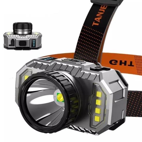 Ps-010 800 Lümen Şarj Göstergeli Cob Led Usb’li Şarjlı Kafa Lambası