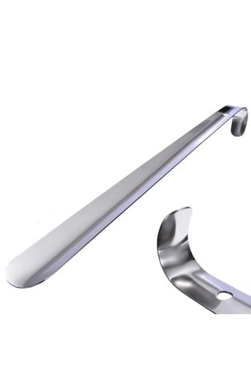 Çelik Krom Kaplama Ayakkabı Çekeceği Kerata 50 Cm - Metal Eğilmez Sağlam Yapı