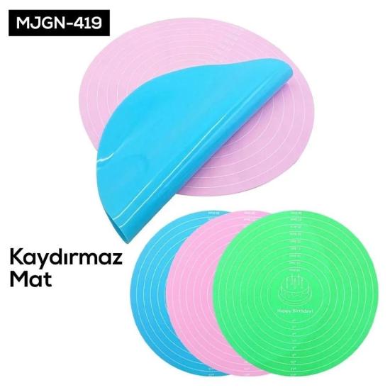 Kaydırmaz Silikon Hamur Açma Matı | 50x40 cm Ölçülü Silpat Hamur Hazırlama Matı