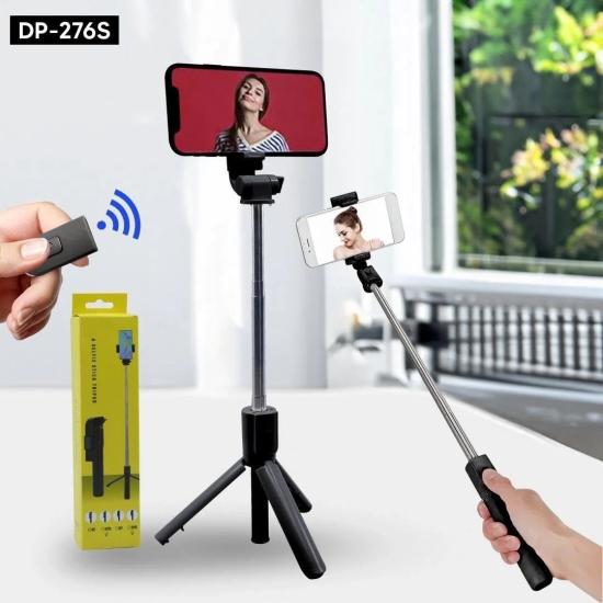 Bluetooth Kumandalı Tripod ve Selfie Çubuğu | 360 Derece Döner Telefon Tutucu